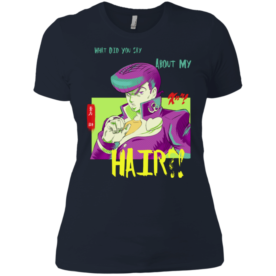 T-Shirts Midnight Navy / X-Small Jojo Josuke Bizarre Adventure Women's Premium T-Shirt