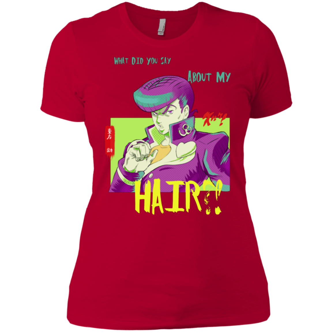 T-Shirts Red / X-Small Jojo Josuke Bizarre Adventure Women's Premium T-Shirt