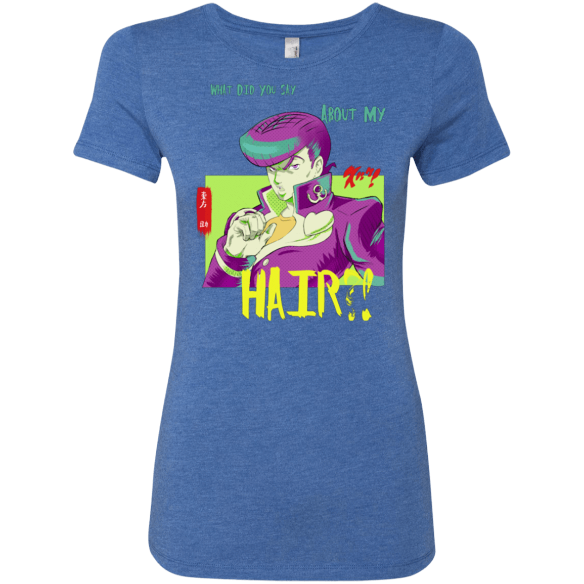 T-Shirts Vintage Royal / Small Jojo Josuke Bizarre Adventure Women's Triblend T-Shirt