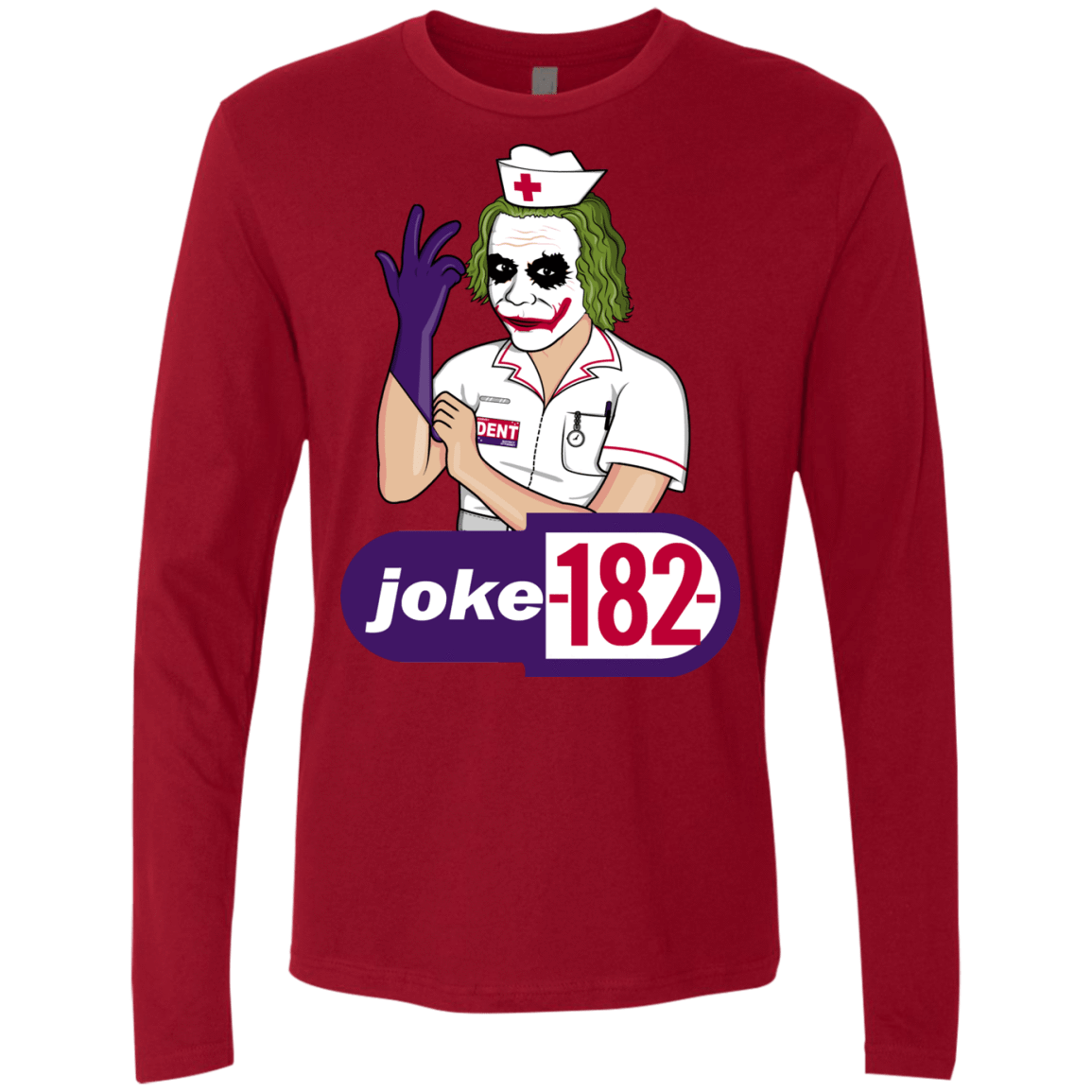 T-Shirts Cardinal / Small Joke182 Men's Premium Long Sleeve