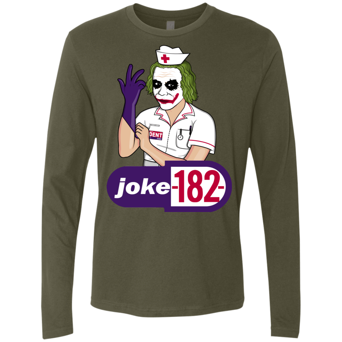 T-Shirts Military Green / Small Joke182 Men's Premium Long Sleeve
