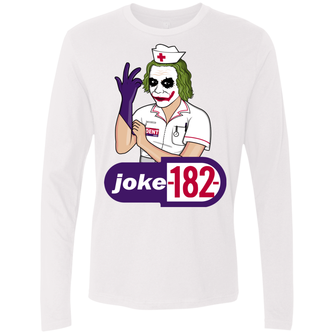 T-Shirts White / Small Joke182 Men's Premium Long Sleeve
