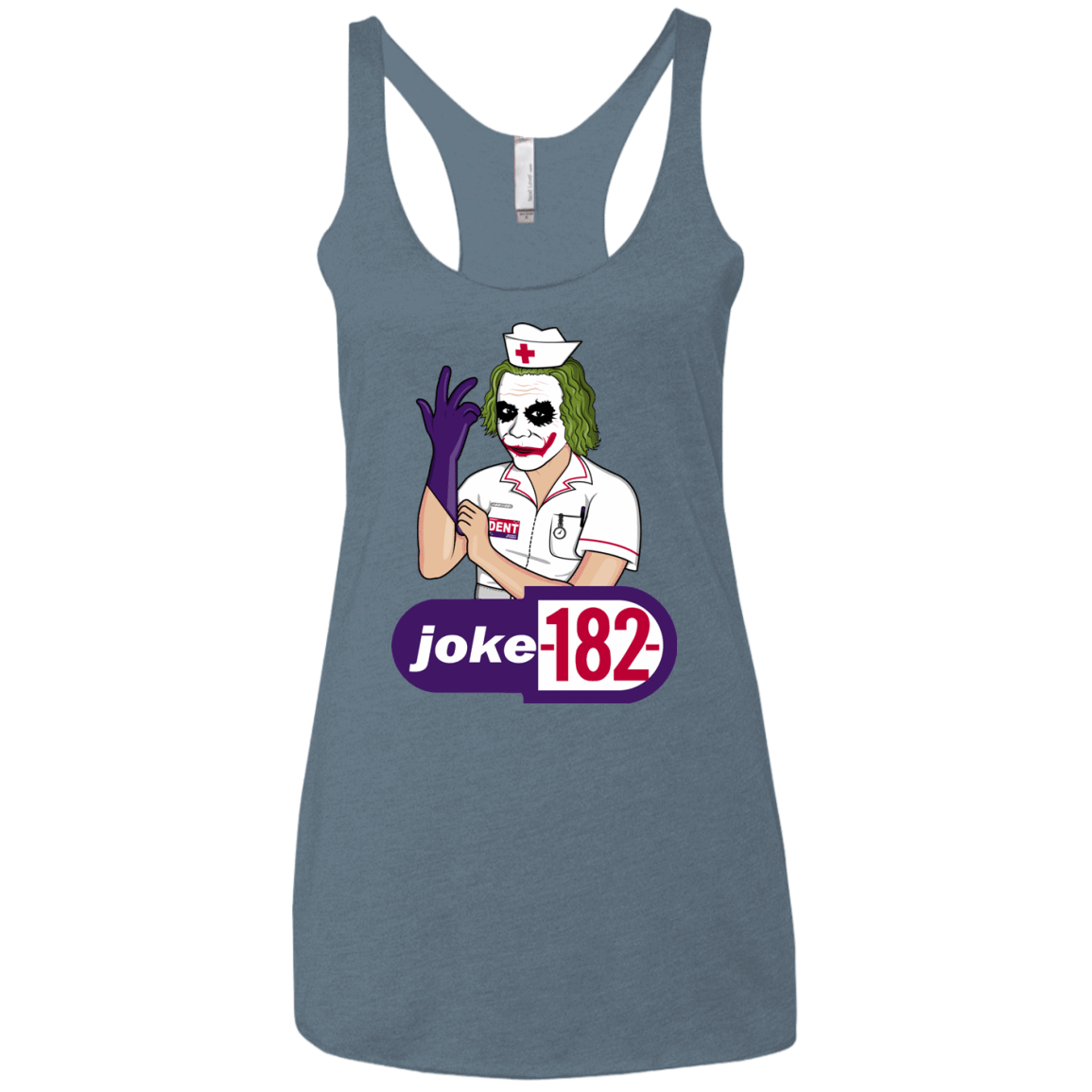 T-Shirts Indigo / X-Small Joke182 Women's Triblend Racerback Tank