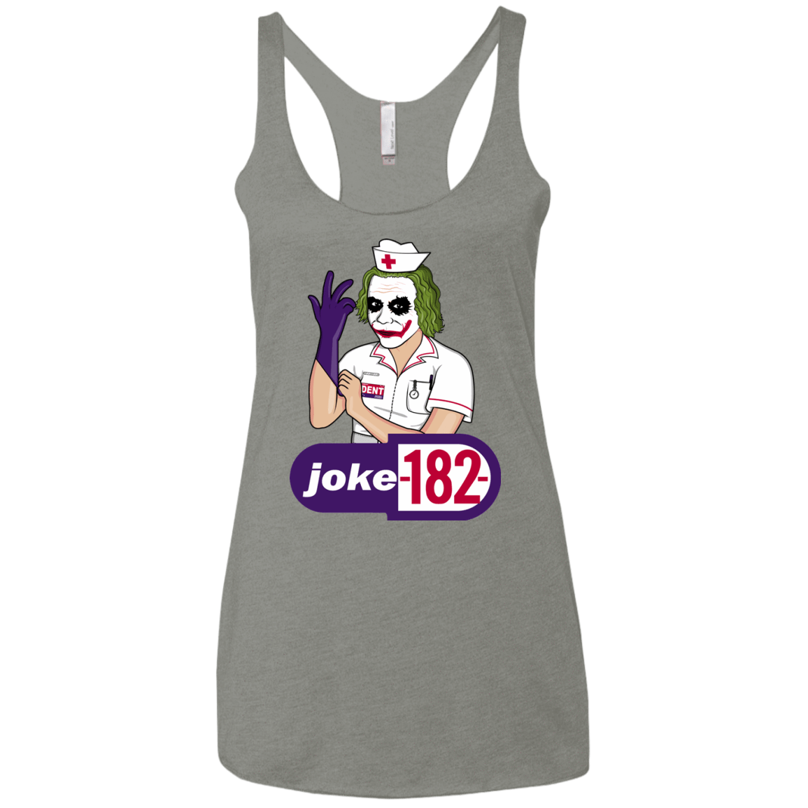 T-Shirts Venetian Grey / X-Small Joke182 Women's Triblend Racerback Tank