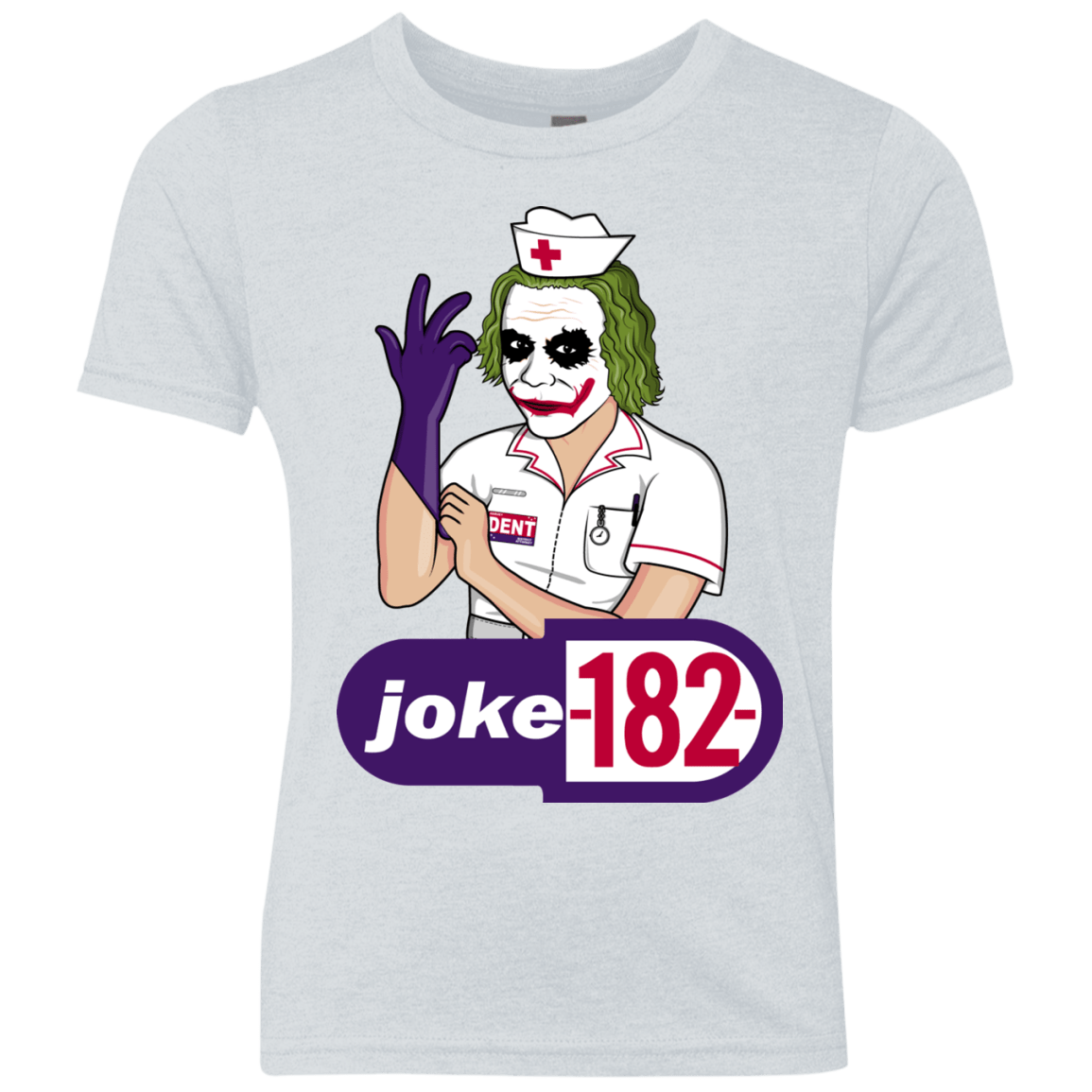 T-Shirts Heather White / YXS Joke182 Youth Triblend T-Shirt