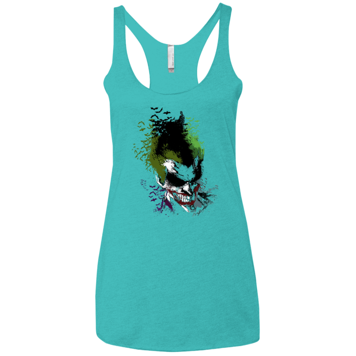 T-Shirts Tahiti Blue / X-Small Joker 2 Women's Triblend Racerback Tank