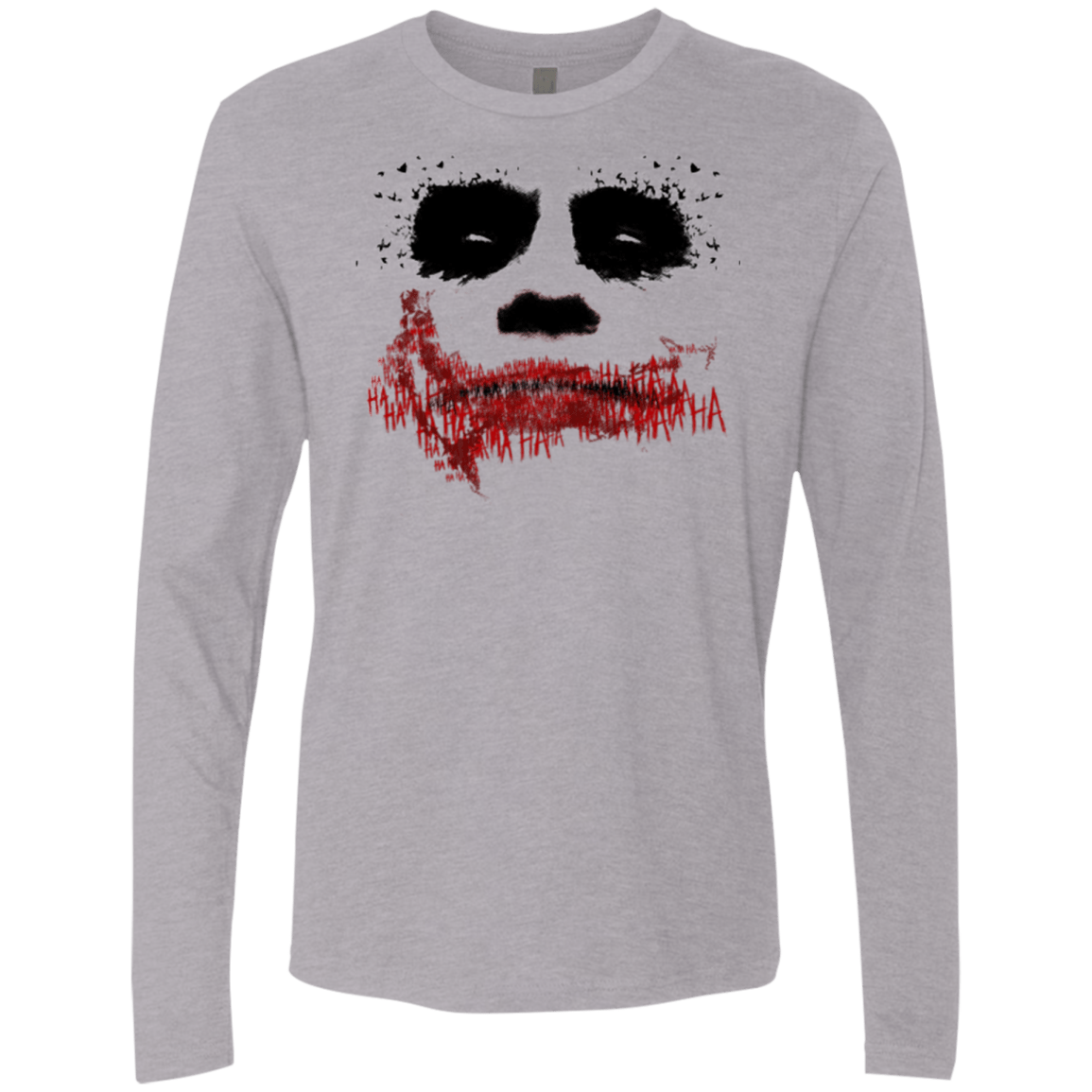 T-Shirts Heather Grey / Small Joker Men's Premium Long Sleeve