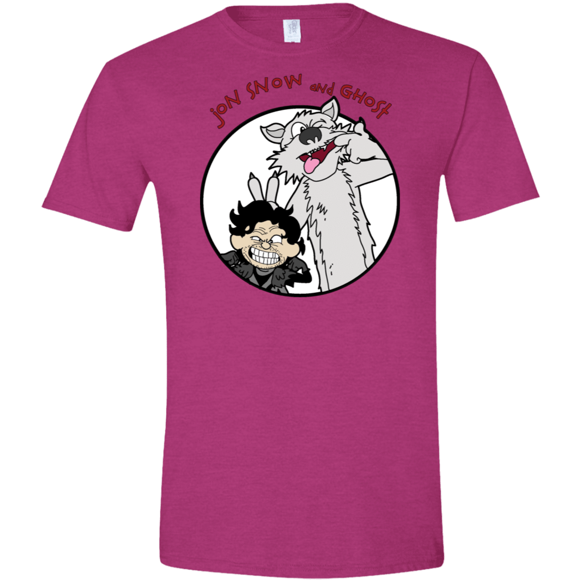 T-Shirts Antique Heliconia / S Jon and Ghost Men's Semi-Fitted Softstyle