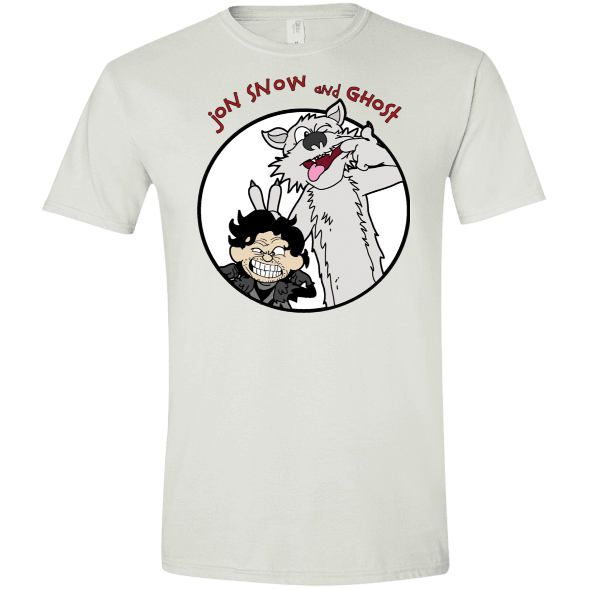 T-Shirts White / X-Small Jon and Ghost Men's Semi-Fitted Softstyle