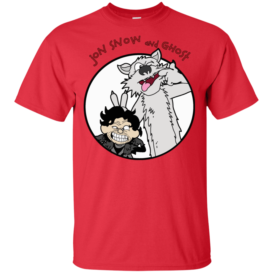 T-Shirts Red / S Jon and Ghost T-Shirt