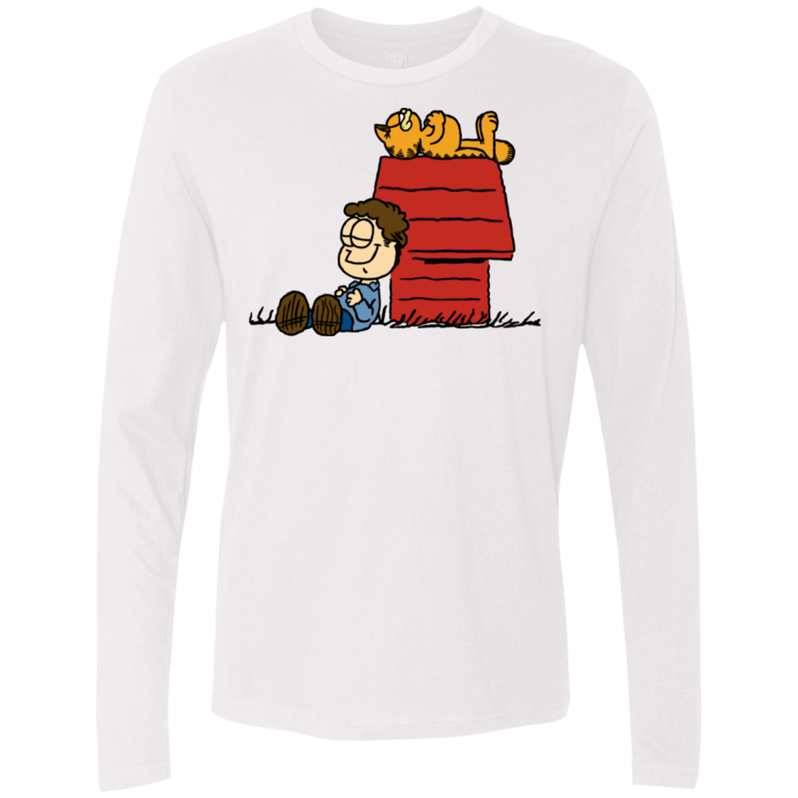 T-Shirts White / S Jon Brown Men's Premium Long Sleeve