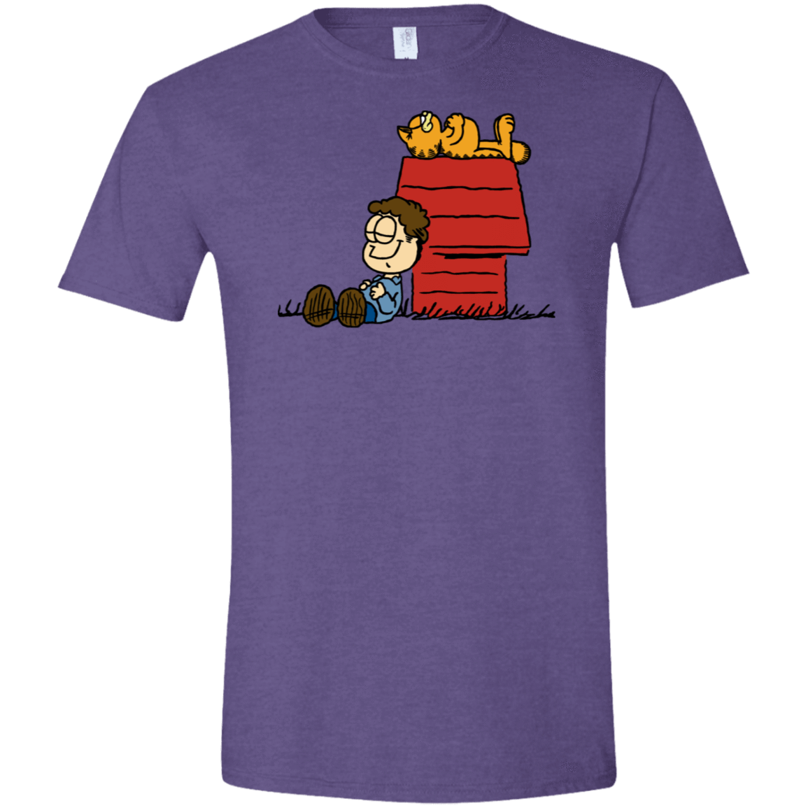 T-Shirts Heather Purple / S Jon Brown Men's Semi-Fitted Softstyle