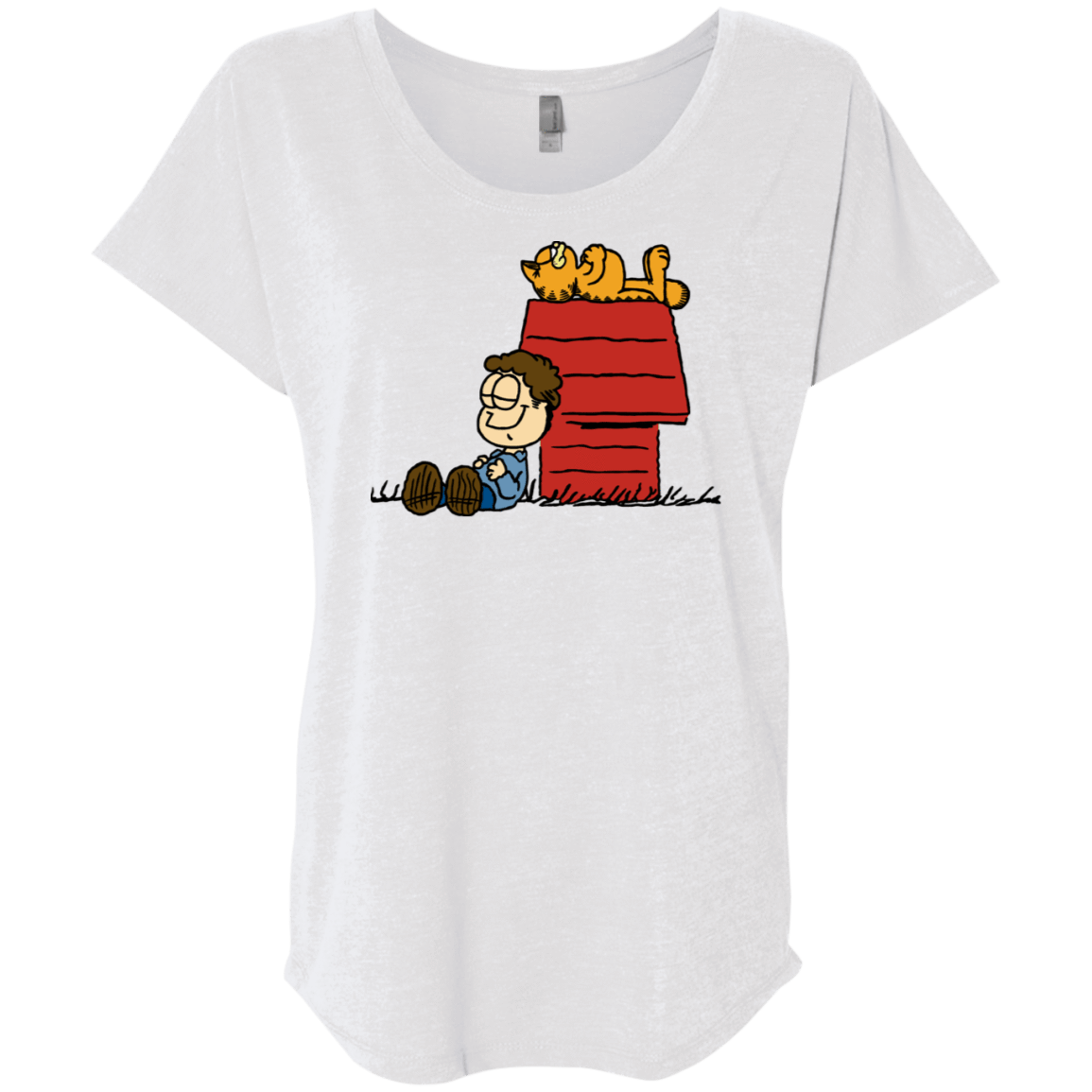 T-Shirts Heather White / X-Small Jon Brown Triblend Dolman Sleeve