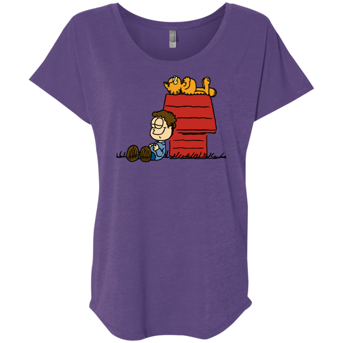 T-Shirts Purple Rush / X-Small Jon Brown Triblend Dolman Sleeve