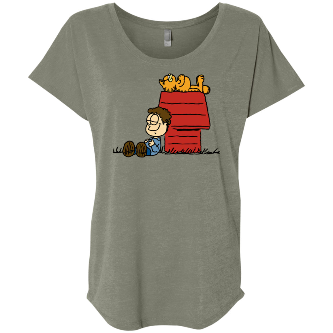 T-Shirts Venetian Grey / X-Small Jon Brown Triblend Dolman Sleeve