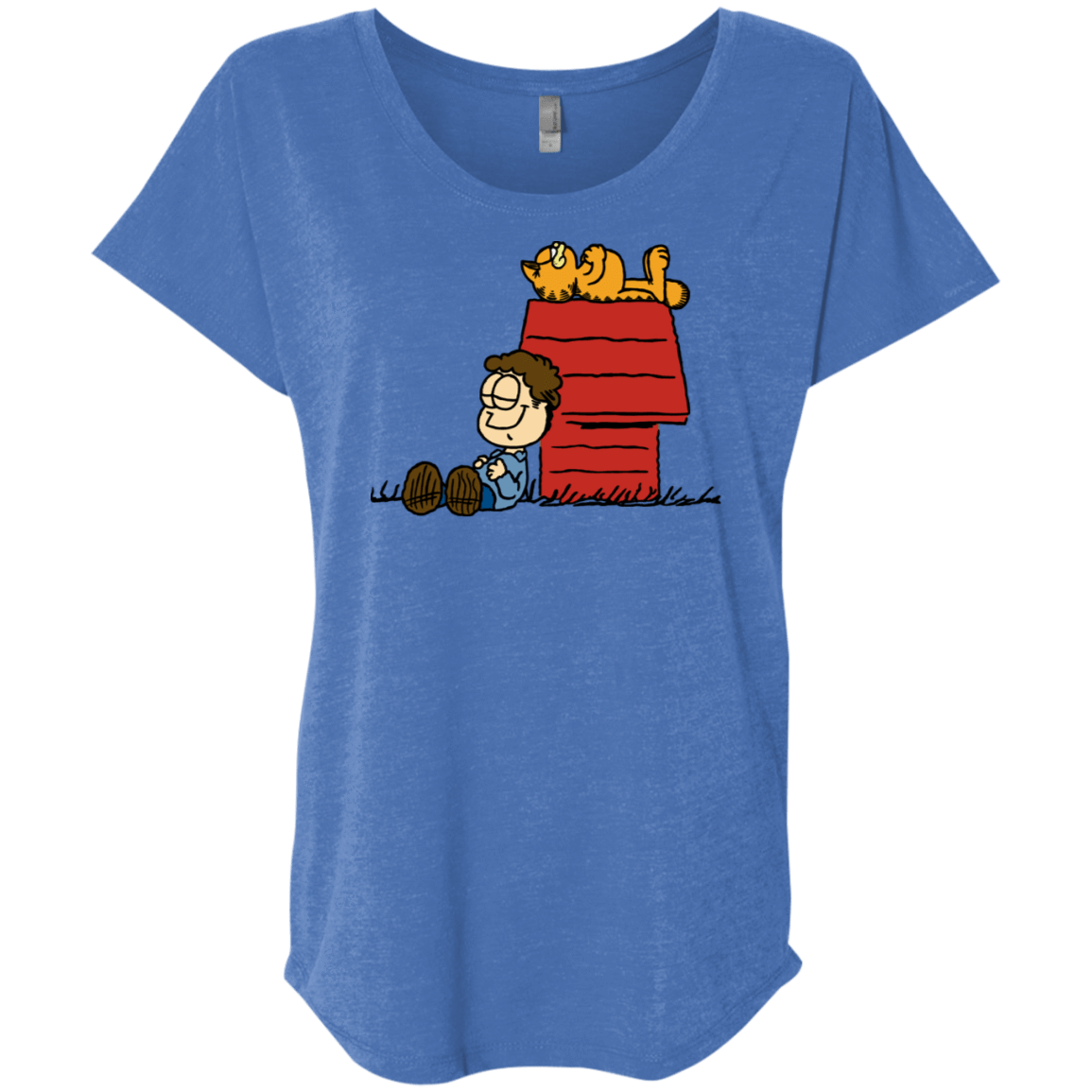 T-Shirts Vintage Royal / X-Small Jon Brown Triblend Dolman Sleeve