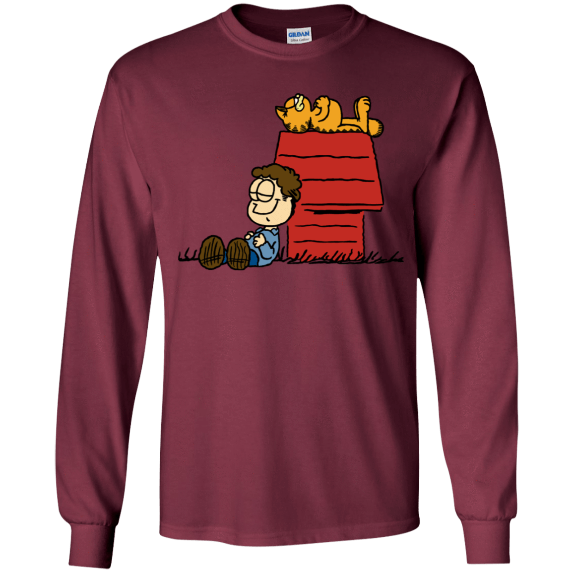 T-Shirts Maroon / YS Jon Brown Youth Long Sleeve T-Shirt