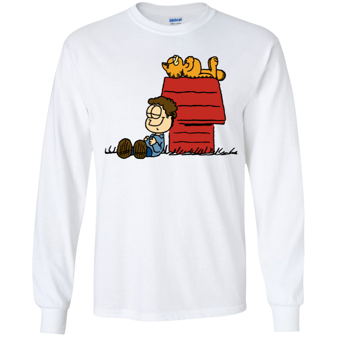 T-Shirts White / YS Jon Brown Youth Long Sleeve T-Shirt