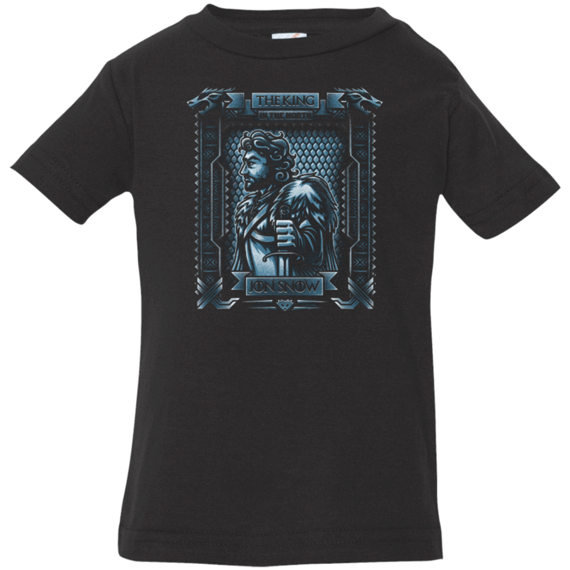 T-Shirts Black / 6 Months Jon Snow King in the North Infant Premium T-Shirt