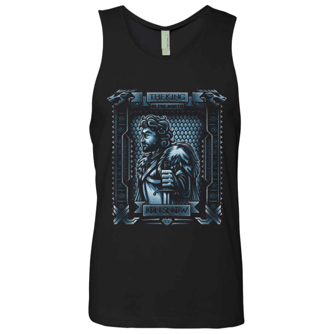 T-Shirts Black / Small Jon Snow King in the North Men's Premium Tank Top