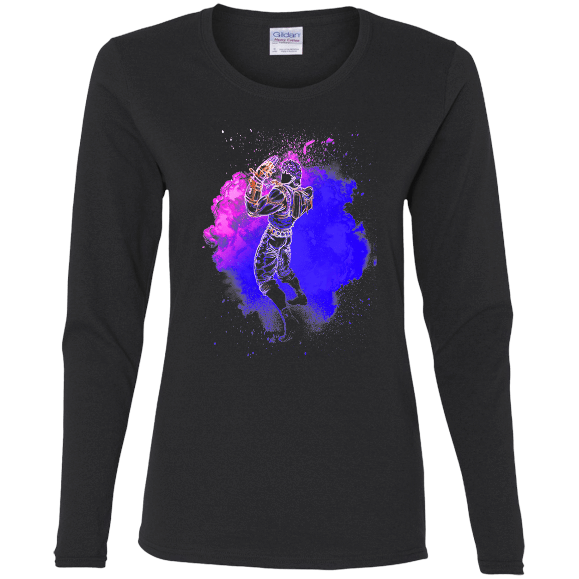 T-Shirts Black / S Jonathan Joestar Soul Women's Long Sleeve T-Shirt