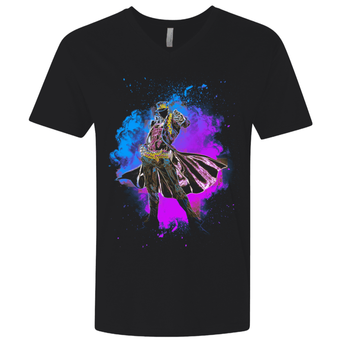 T-Shirts Black / X-Small Jotaro Soul Men's Premium V-Neck