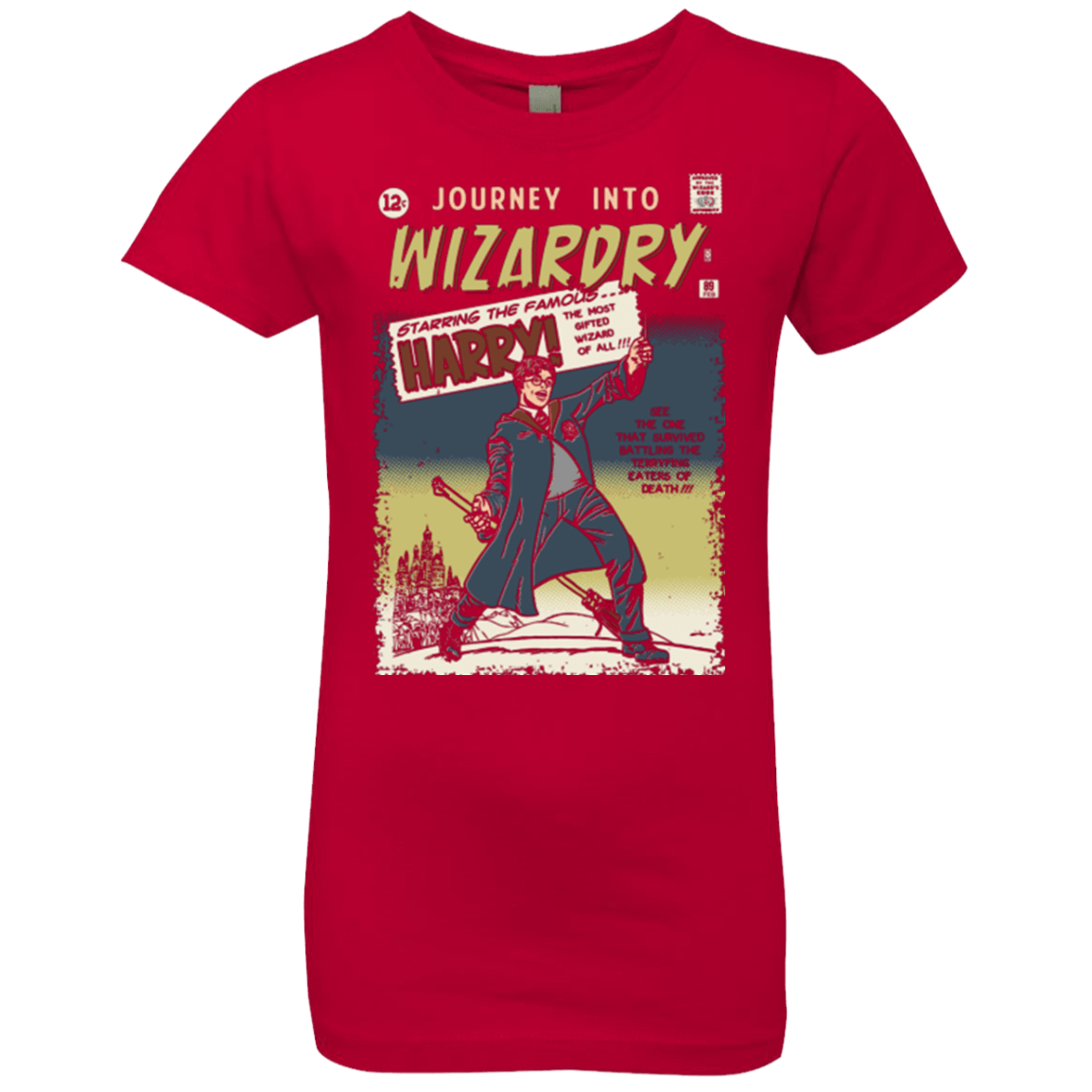T-Shirts Red / YXS Journey into Wizardry Girls Premium T-Shirt