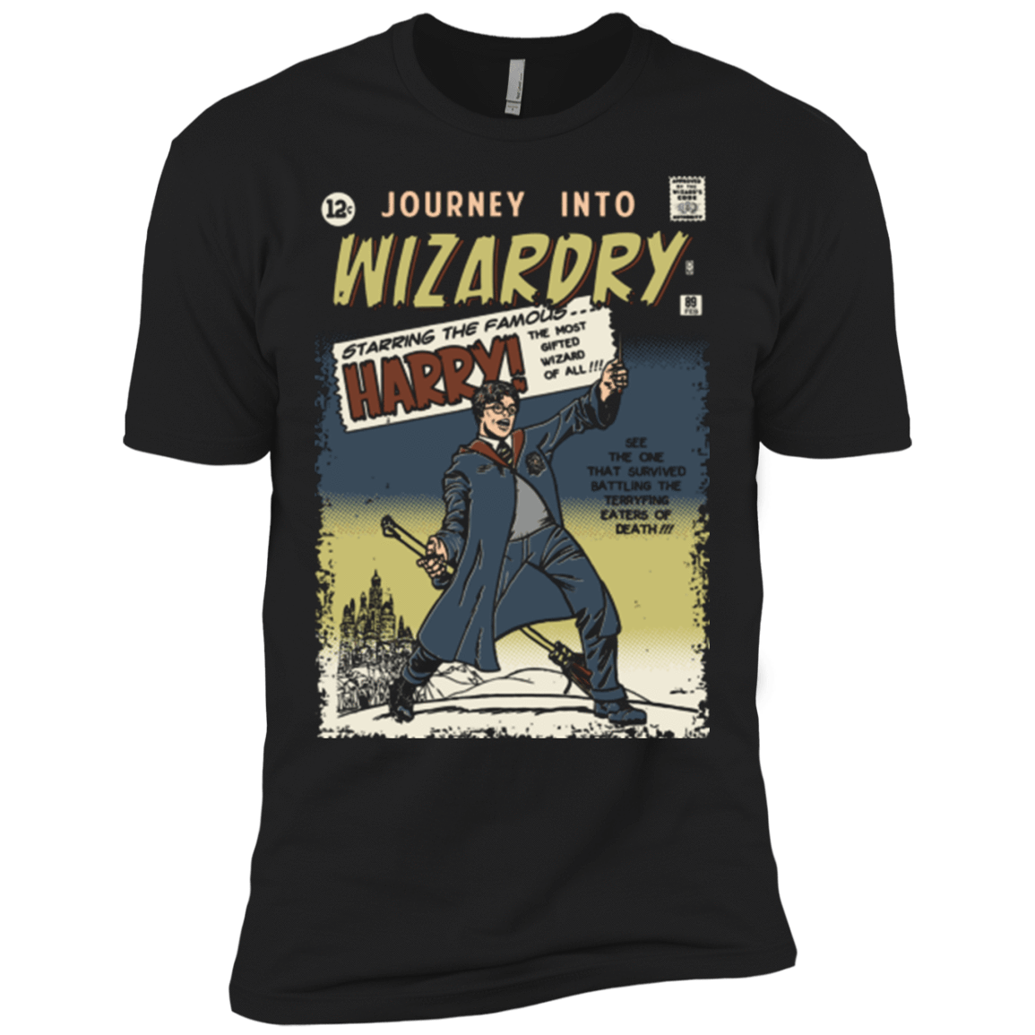 T-Shirts Black / X-Small Journey into Wizardry Men's Premium T-Shirt
