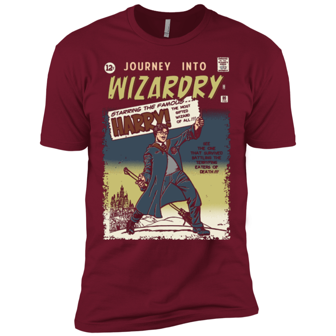 T-Shirts Cardinal / X-Small Journey into Wizardry Men's Premium T-Shirt