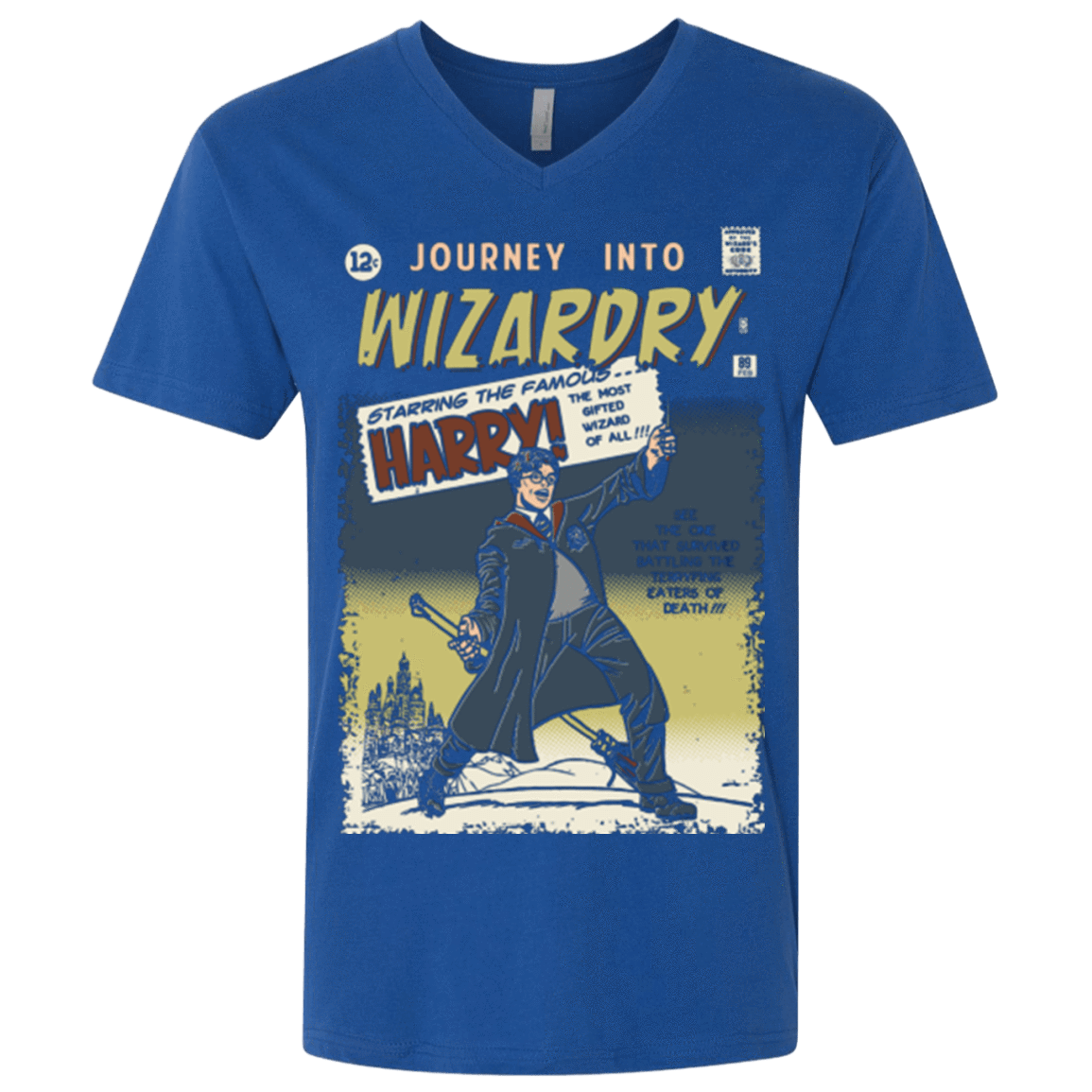T-Shirts Royal / X-Small Journey into Wizardry Men's Premium V-Neck