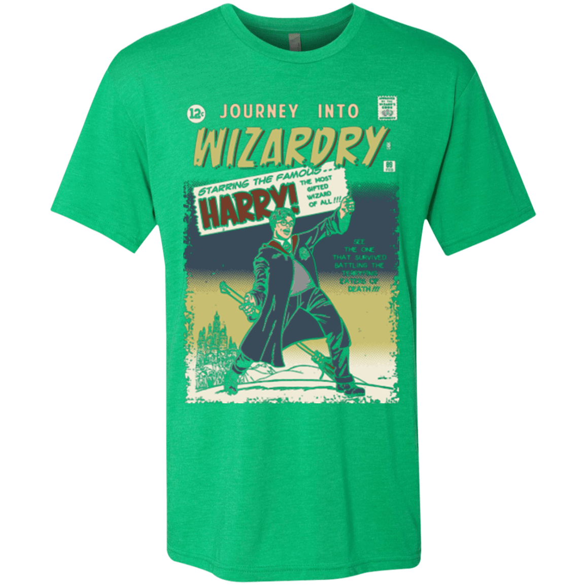 T-Shirts Envy / Small Journey into Wizardry Men's Triblend T-Shirt