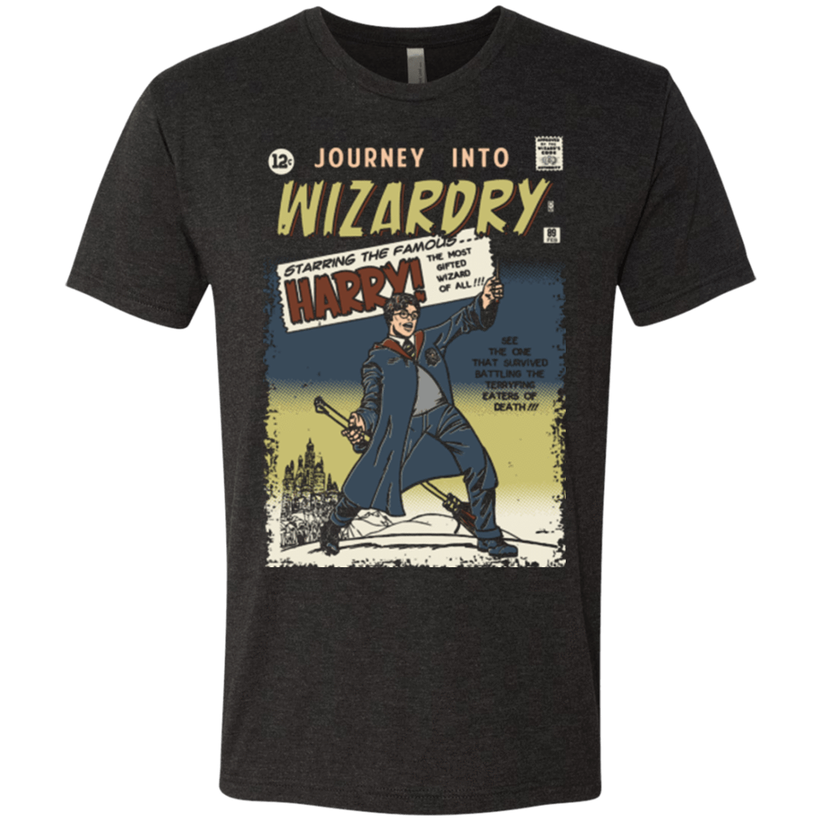 T-Shirts Vintage Black / Small Journey into Wizardry Men's Triblend T-Shirt
