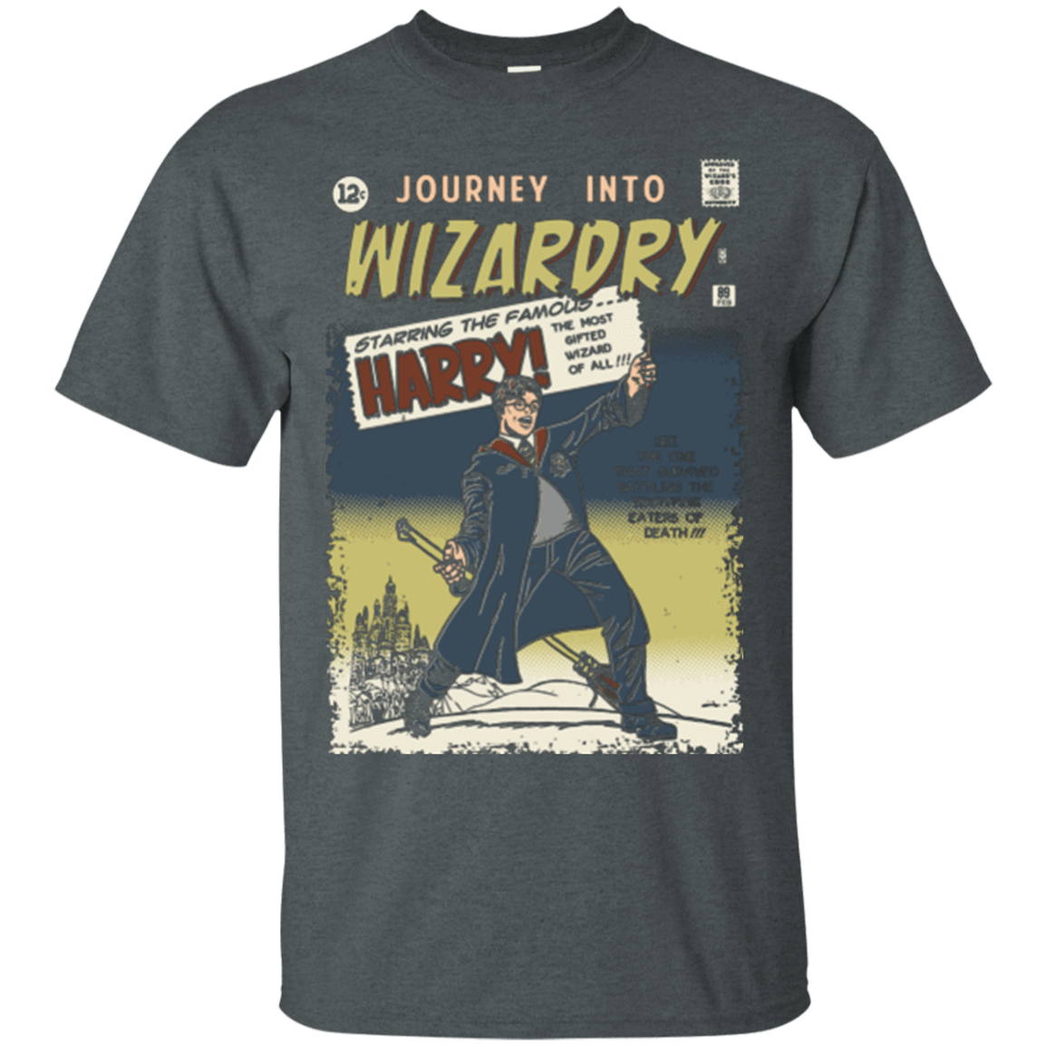 T-Shirts Dark Heather / Small Journey into Wizardry T-Shirt