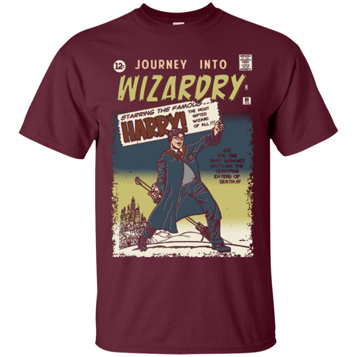 T-Shirts Maroon / Small Journey into Wizardry T-Shirt