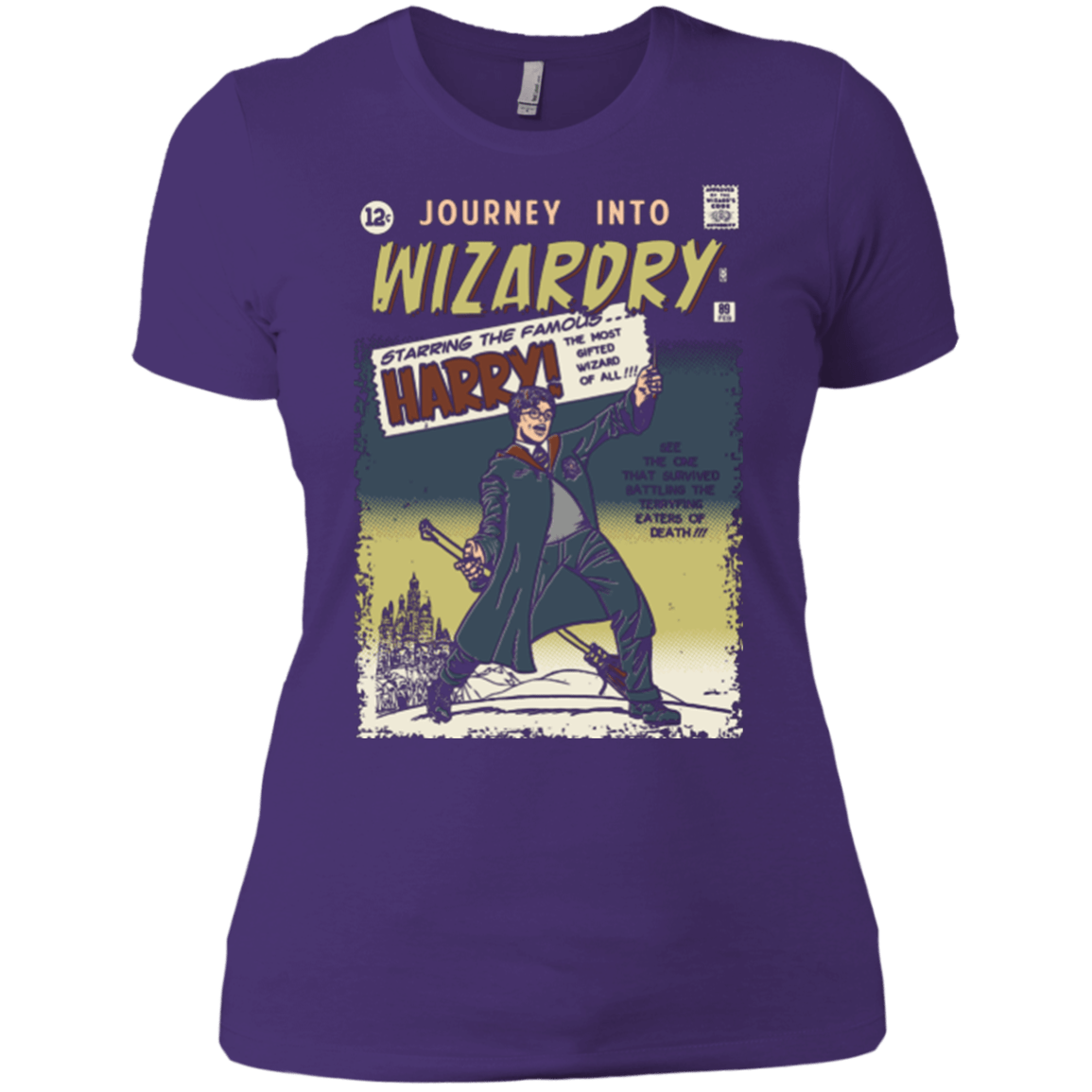 T-Shirts Purple / X-Small Journey into Wizardry Women's Premium T-Shirt