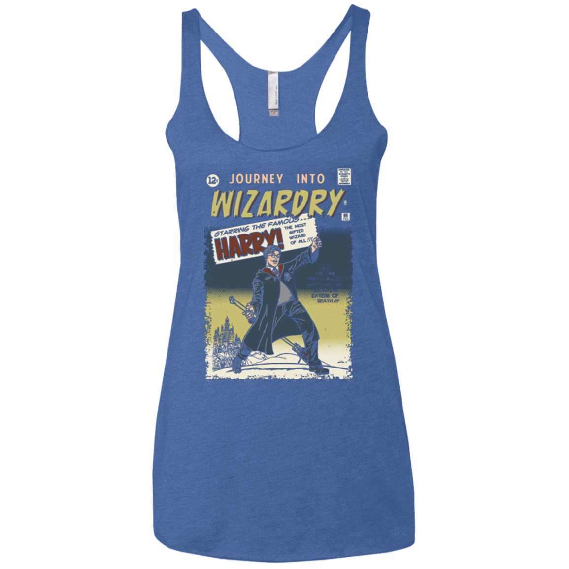 T-Shirts Vintage Royal / X-Small Journey into Wizardry Women's Triblend Racerback Tank