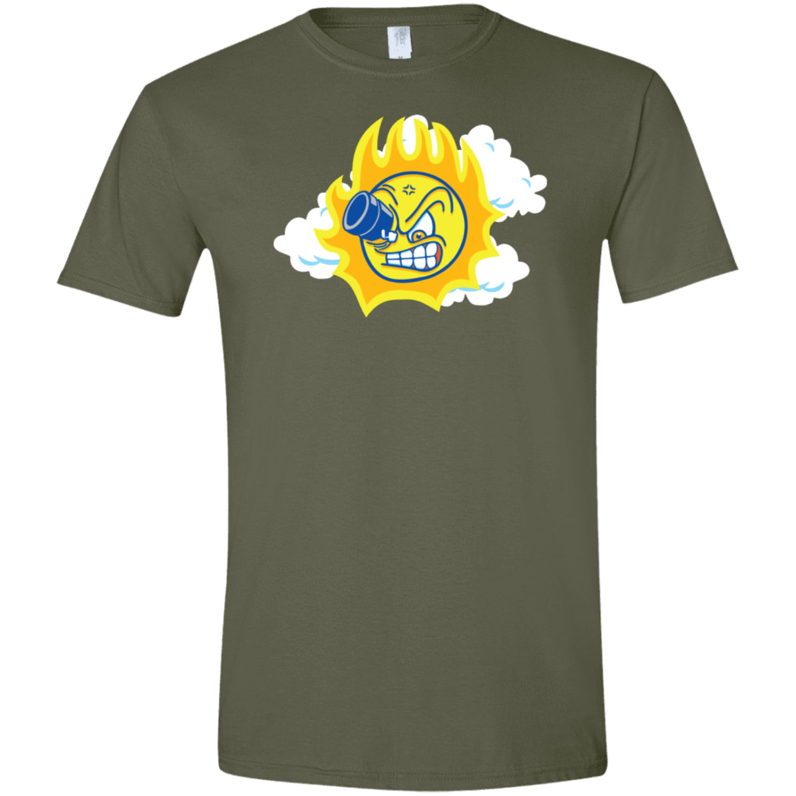 T-Shirts Military Green / S Journey To The Angry Sun Men's Semi-Fitted Softstyle