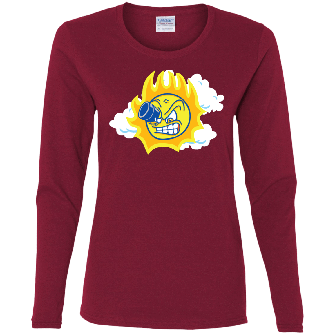 T-Shirts Cardinal / S Journey To The Angry Sun Women's Long Sleeve T-Shirt