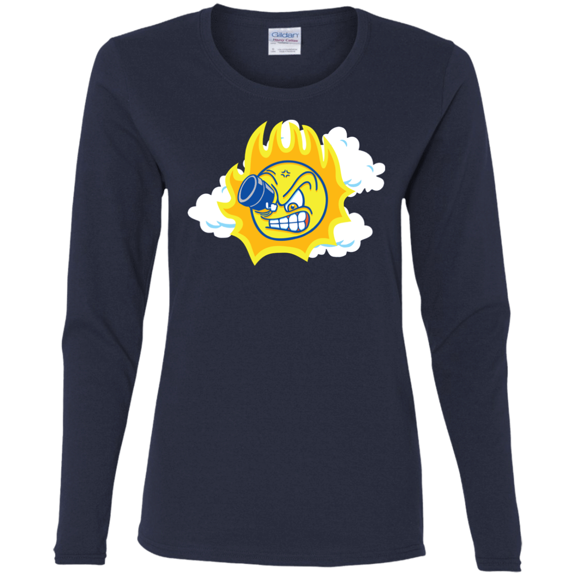 T-Shirts Navy / S Journey To The Angry Sun Women's Long Sleeve T-Shirt