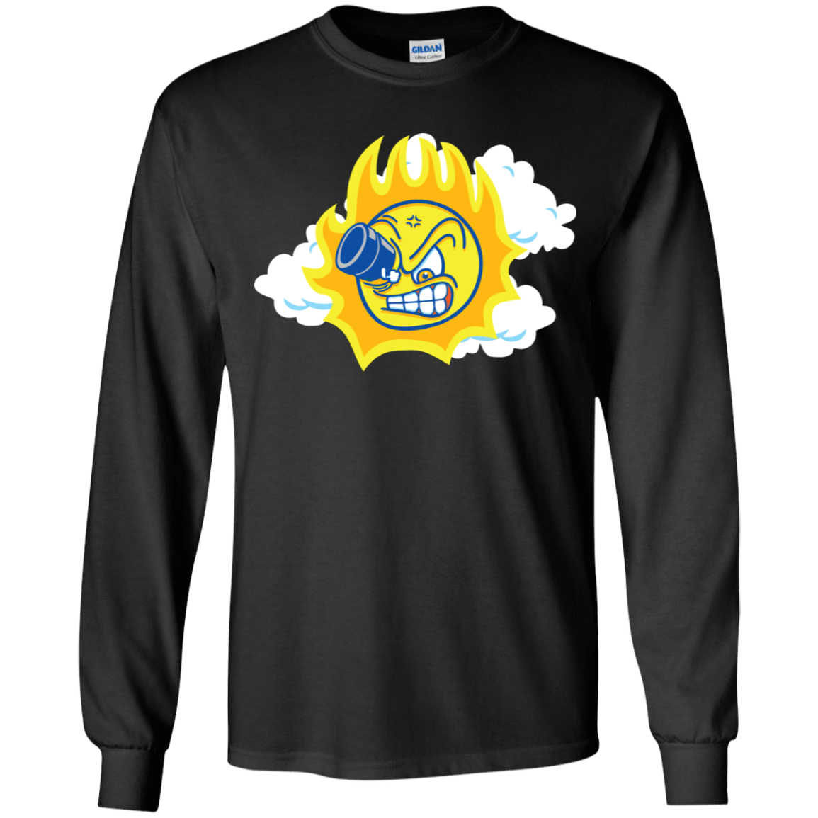 T-Shirts Black / YS Journey To The Angry Sun Youth Long Sleeve T-Shirt