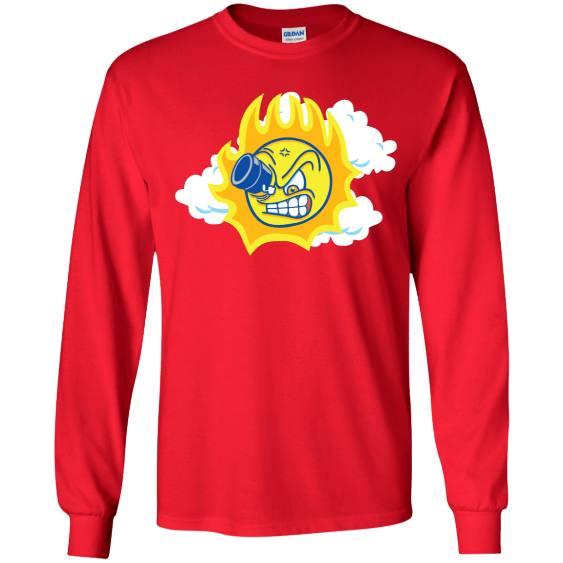 T-Shirts Red / YS Journey To The Angry Sun Youth Long Sleeve T-Shirt