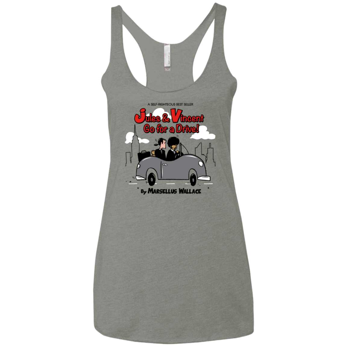 T-Shirts Venetian Grey / X-Small Jules n Vincent Women's Triblend Racerback Tank