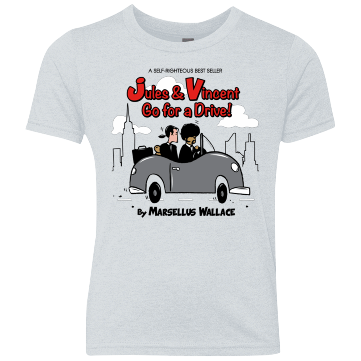 T-Shirts Heather White / YXS Jules n Vincent Youth Triblend T-Shirt