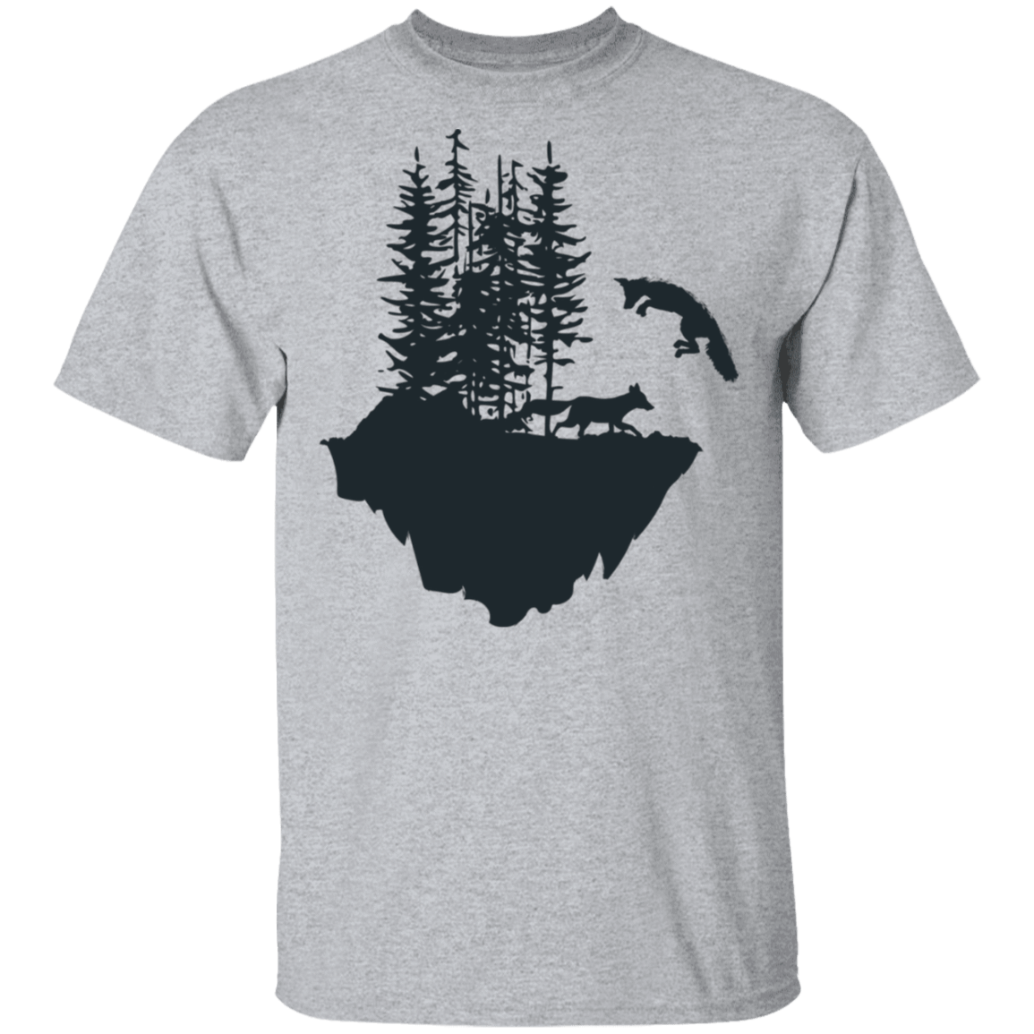 T-Shirts Sport Grey / S Jumping Fox T-Shirt