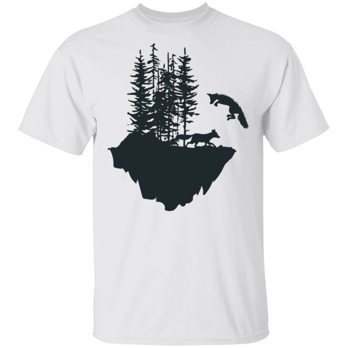 T-Shirts White / S Jumping Fox T-Shirt