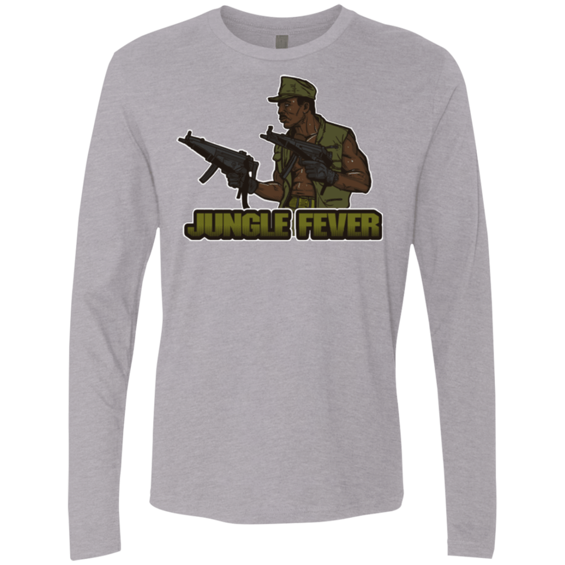 T-Shirts Heather Grey / Small Jungle Fever Men's Premium Long Sleeve