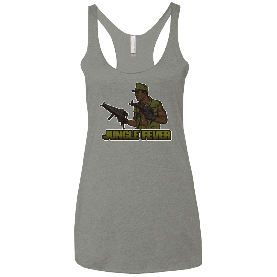 T-Shirts Venetian Grey / X-Small Jungle Fever Women's Triblend Racerback Tank
