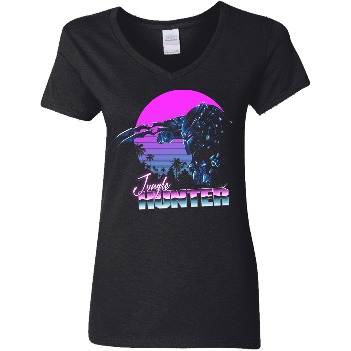 T-Shirts Black / S Jungle Hunter Women's V-Neck T-Shirt