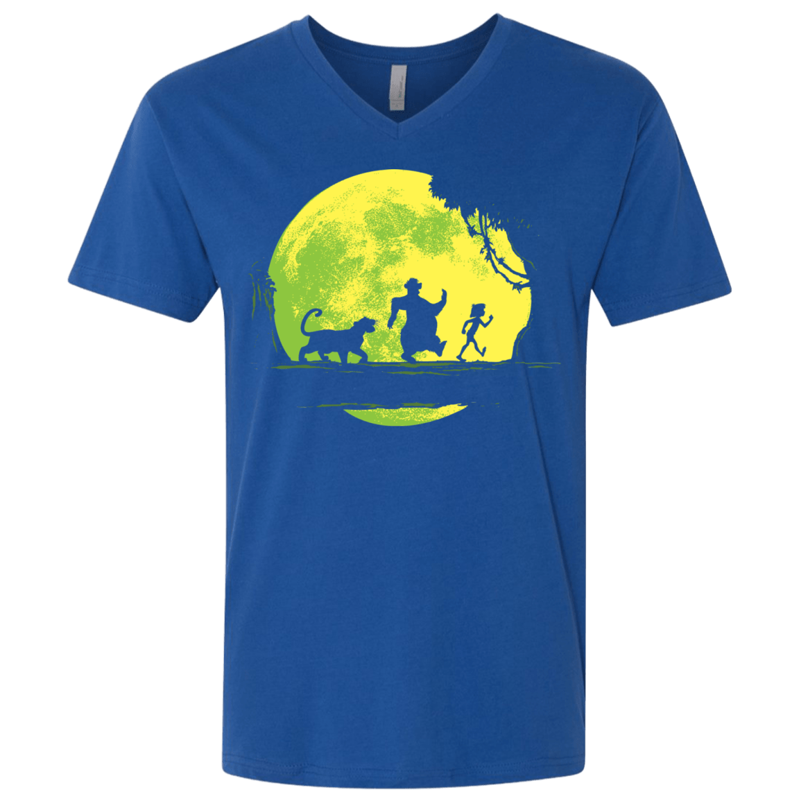 T-Shirts Royal / X-Small Jungle Moonwalk Men's Premium V-Neck