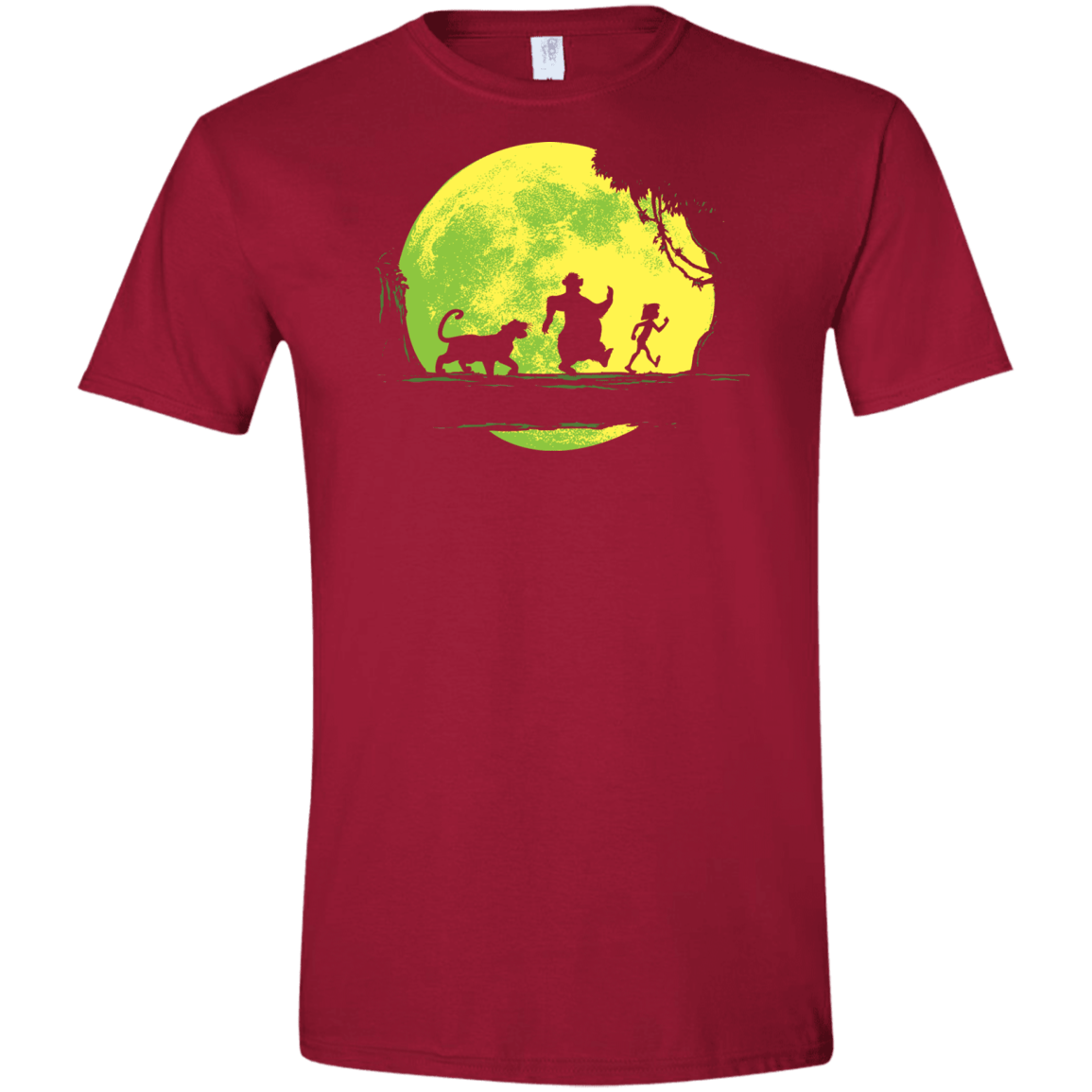 T-Shirts Cardinal Red / S Jungle Moonwalk Men's Semi-Fitted Softstyle